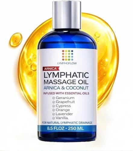 Bruizex Lymphatic Drainage Massage Oil with Arnica Oil & Coconut for Post Surgery Recovery & Lymphatic Drainage Massager, Liposuction, 360 Lipo, BBL, Tummy Tuck Procedure, Moisturizing Formula, 8.5 Oz