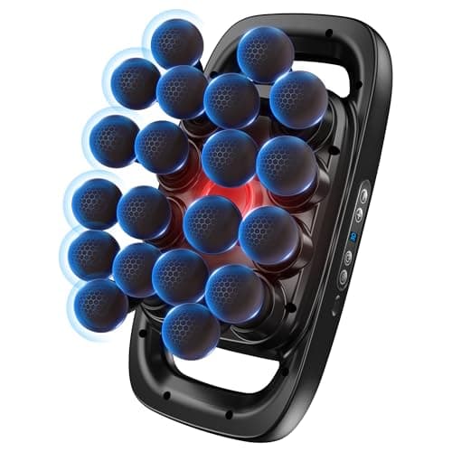 20-Head Massage Gun Set, 3200mAh Electric Deep Tissue Percussion Massager with 3 Modes & 30 Intensities, Quiet Muscle Massage Gun for Back, Shoulders, Legs, Foot, Body Muscle Pain Relief（Matte Black）