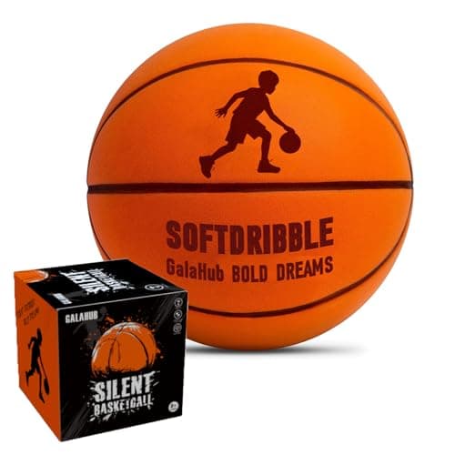 GalaHub Silent Basketball Size 7（29.5’’） 2025 New Upgraded | Soft Foam Indoor Basketball for Kids & Adults, Quiet Bounce, Durable & Safe for Home, Office, and Dorm Room