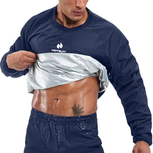 HOTSUIT Sauna Suit Men Anti Rip Sweat Suits Gym Boxing Workout Jackets