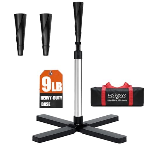 LOMGWAYS Portable Adjustable Height 24"-37" Baseball/Softball Batting Tee