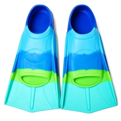Foyinbet Kids Swim Fins,Kids Flippers Youth Swimming Fins for Lap Swimming Training for Children Girls Boys Beginner Small