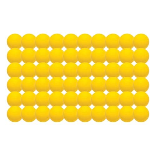 Champion Sports Lacrosse Balls: Official Size Sporting Goods Equipment for Professional, College & Grade School Games, Practices & Recreation - NCAA, NFHS and SEI Certified - 60-Pack - Yellow