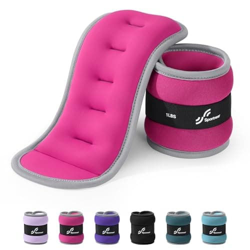 Sportneer Ankle Weights & Wrist Weights -1 2 3 4 5 Lbs Set of 2 for Men Women Kids Strength Training Arm and Leg Weights Set Comfortable and Soft Perfect for Dancing Running Walking Fitness Workout