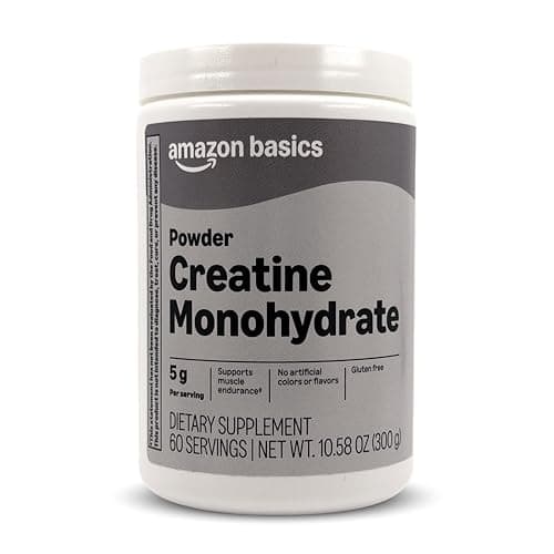 Amazon Basics Creatine Monohydrate Powder, 10.58 oz, 60 Servings