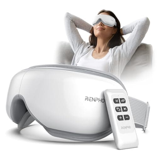RENPHO Eye Massager with Heat, Mothers Day Birthday Gifts for Mom, Women, Her, Wife, FSA Eligible HSA Items Lists, Sleep Mask with Remote Compress, Head Massager for Migraine Relief Stye Eye Eyeris 1