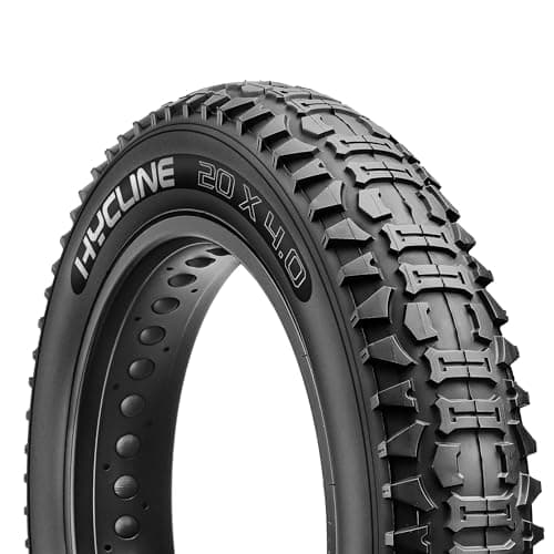 Hycline Ebike Fat Tire: 20x4.0 Inch Heavy Duty Folding Electric Fat Tires Replacement, High-Performance Wear-Resistant Mountain Bicycle Tires, All-Terrain Bike Tires for Street or Trail Riding