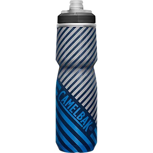 CamelBak Podium Chill Insulated Bike Squeeze Water Bottle, Cold Retention for Cycling, 24oz, Navy Stripe