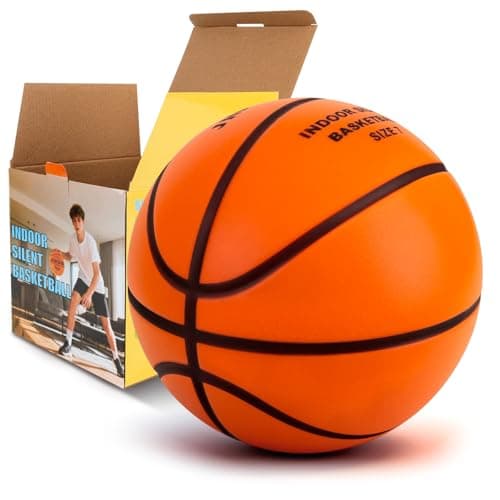JHMFDDSB Silent Basketball Size 7(29.5"), Indoor Soft Quiet Foam Basketball