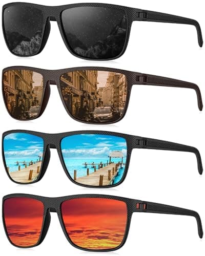 KALIYADI Mens Sun-Glasses Polarized Sunglasses-Men: Classic Sunglasses with Ultraviolet Protection for Driving Fishing Golf