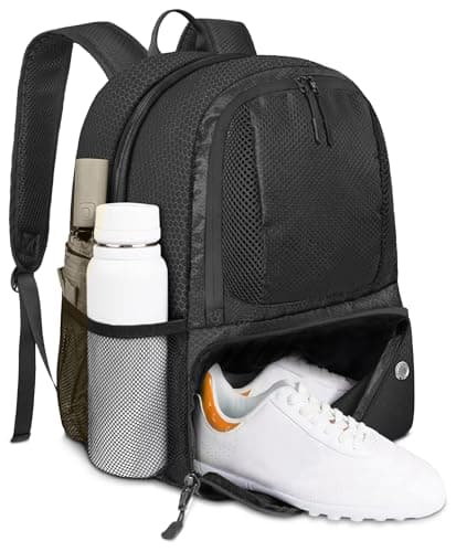 YOREPEK Soccer Backpack, Lightweight Soccer Bag with Ball Holder for Mens Womens, Water resistant Sport Equipment Bags Fit Basketball Volleyball Football Accessories to Match Training
