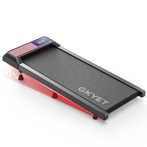 Walking Treadmill Pad with 8% Incline for Home, Under Desk Treadmill for Home Office, 2.5HP Quiet Portable Walking Mat, 265 lbs Capacity, Compact Treadmill for Small Spaces with 15" x 35.4" Belt