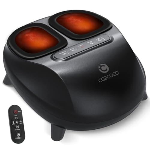 CooCoCo 2026 Upgraded Luxury Foot Massager, Fsa Eligible Items, Heated Foot Massage Machine for Neuropathy & Plantar Fasciitis, Advanced Kneading Compression Shiatsu, Hsa Approved Feet Massager