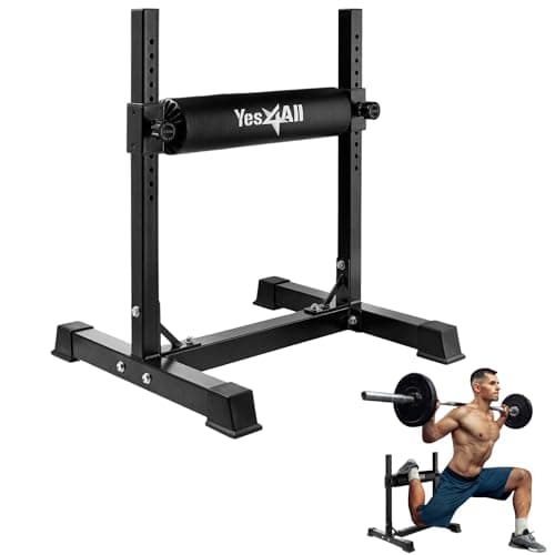 Yes4All Bulgarian Split Squat Stand, Single Leg Squat Roller, Single Squat Stand for Squats, Leg Lunges, Bodyweight Training