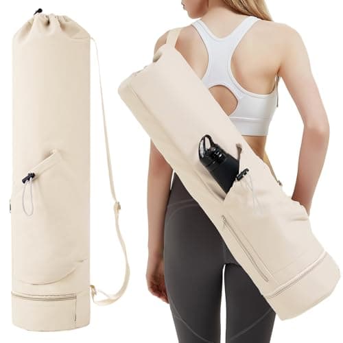 sportsnew Yoga Mat Bag with Water Bottle Pocket & Wet Pocket for Women