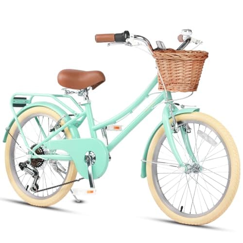 Glerc 20 Inch 6-Speed Girls Bike for 6-12 Years Old Kids