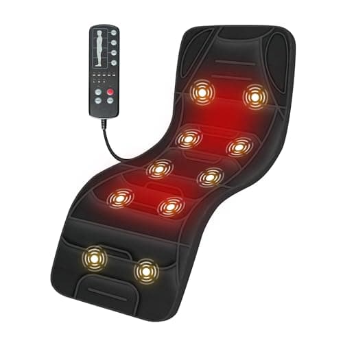 COMFIER Full Body Massage Mat with Heat, Back Massager with 10 Vibration Motors, 4 Heating Zones, Foldable Relaxation Pad for 3 Adjustable Intensity– Vibration Massage Only, Mothers Day Gift