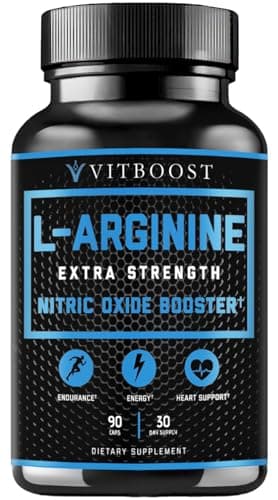 L Arginine Capsules with L-Citrulline 1500mg - Nitric Oxide Booster for Stamina, Muscle, Energy & Vascularity - L-Arginine and Essential Amino Supplement for Extra Strength | 30 Days Supply | 90 Count
