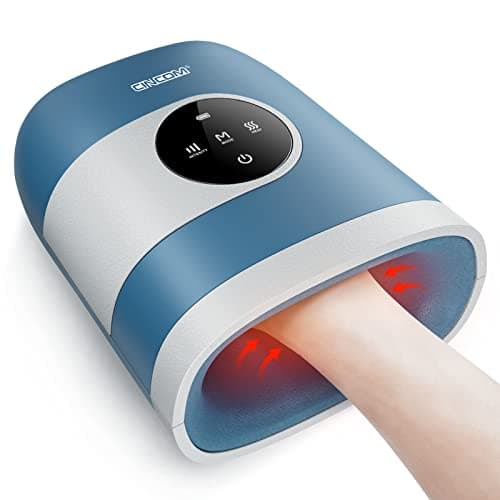 CINCOM Upgraded Hand Massager with Heat & Compression – Cordless & Rechargeable Hand Therapy Equipment for Arthritis and Carpal Tunnel Relief from Wrist to Fingers, Ideal Gift for Mother's Day