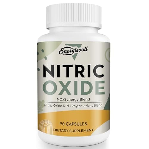 Energievoll Nitric Oxide Supplement for Men - Precursor and Phytonutrient Blend for Energy, Oxygenation, and Blood Pressure (1 Pack)