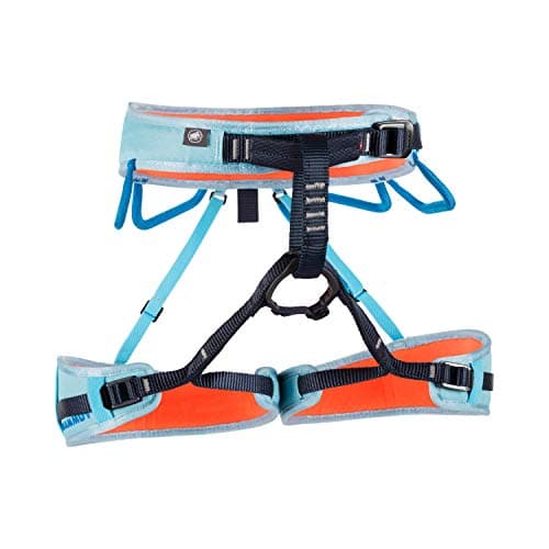 Mammut Ophir 3 Slide Climbing Harness for Women – Adjustable, Lightweight, and Durable Gear for Rock, Gym, and Sport Climbing, Whisper/Dark Gentian, Large