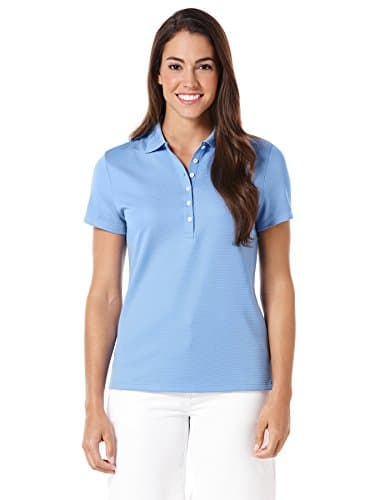 Callaway Women's Short Sleeve Ottoman Stretch Performance Golf Polo, Sun Protection, Moisture-Wicking (Available in Plus), Provence, XX-Large