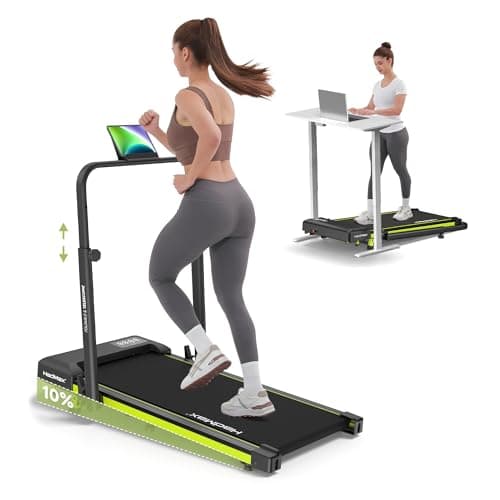 Walking Pad Treadmill with Incline and Handle Bar 3.0HP Under Desk Walking Pad with Adjustable Handlebar Compact Treadmills with Magnetic Remote Control for Home Office,300LBS Capacity