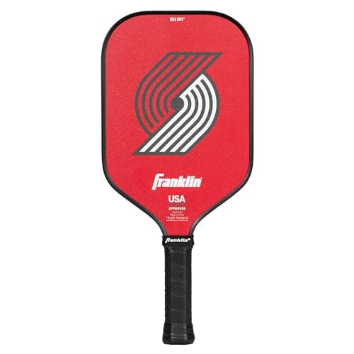 Franklin Sports NBA Portland Trail Blazers Pickleball Paddle - Official NBA Team Rackets - USAP (USAPA) Approved Premium Quality Pickleball Paddles - Authentic Team Logos + Colors