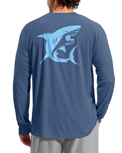 Men's Sun Protection Shirts UPF 50+ Rash Guard for Men Swim Long Sleeve Hiking Fishing Athletic Workout Shirt