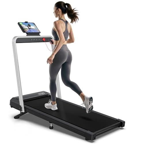 WELLFIT Walking Pad with Handle Bar, 10% Incline Treadmill with 350LBS Weight Capacity, Foldable Treadmill for Home Small Spaces, 3.0 HP 6.2 MPH 36"x16" Running Area, Easy to Move, Upright Placement
