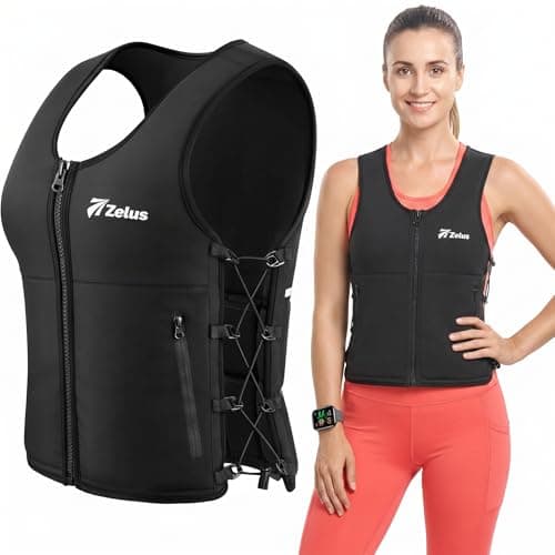 ZELUS Weighted Vest Woman, Adjustable Weighted Vest 1-10lb/ 1-15lb with Removable Z-Fit Soft Iron Weights, for Weight Loss Running Walking Rucking Strength Training, Reflective & Pocket Design