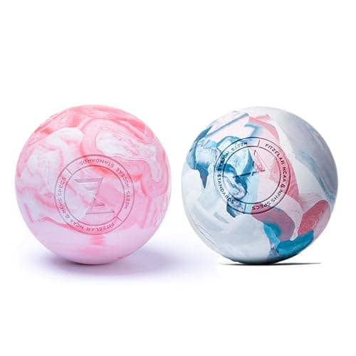 FITZELAR 2PCS Massage Lacrosse Balls for Myofascial Release, Quality Certification, Massage Deep Tissue for Foot Back Shoulder Feet, Trigger Point Therapy, Relieving Muscle Pain (2 Pieces)