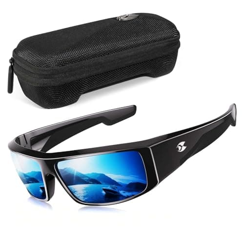 suoso Polarized Fishing Sunglasses for Men: Women UV400 Protection Wrap Around Sports Sun Glasses for Golf Driving Cycling