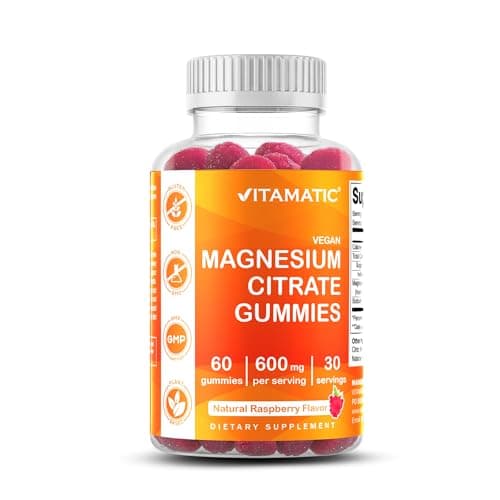 Vitamatic Magnesium Citrate Gummies, 600 mg, 60 Vegan Gummies