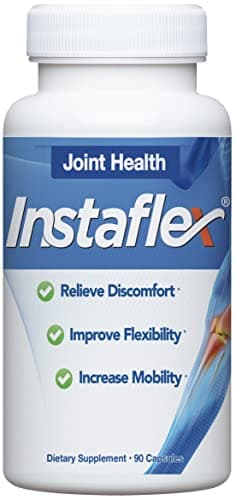 Instaflex Joint Support Supplement for Men and Women - Glucosamine, MSM, White Willow, Turmeric, Ginger, Cayenne, Hyaluronic Acid - 90 Capsules