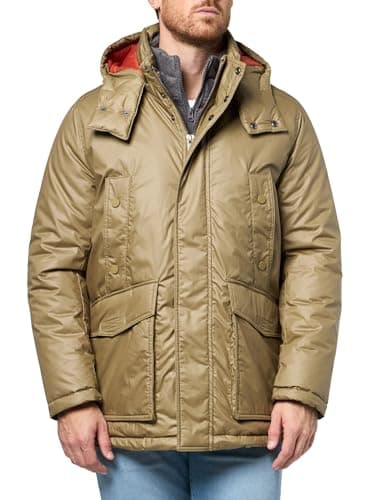 Andrew Marc Men's Outerwear Rain Jacket, Birch, Medium