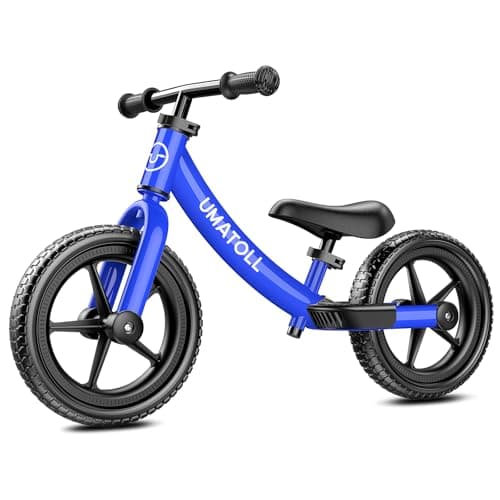 Umatoll Toddler Balance Bike 2 Year Old, Kids Bike Toy for 18 Months to 5 Years Old, Tool-Free Adjustment, Birthday Gifts for 2-3 Boys Girls, No Pedal (Blue)