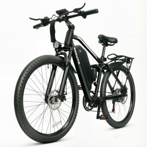 ESKUTE M200F Electric Bike for Adults – 27.5 inch Tire Mountain E-Bike, 1500W Peak Brushless Motor 31+MPH, 48V 20.8Ah Removable Battery, Up to 80 Miles, Step Over Commuter E-MTB, Full Suspensions