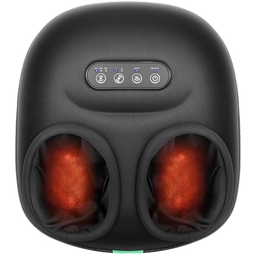Medcursor Foot Massager Machine with Heat, Rolling, Deep Kneading, Shiatsu Foot Massager for Delivers Pain Relief, Tired, Plantar Fasciitis, Gift for Women Mom Men Fits Up to 13"