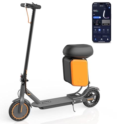 Aovowheel Electric Scooter for Adults, Dual Brakes, Folding E Scooter with 350W Motor 19 Mph Top Speed, Max 22 Miles Long Range,8.5'' Solid Tires Commuting Scooters