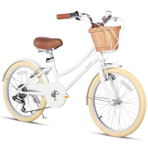 Glerc 20 Inch 6-Speed Girls Bike for 6-12 Years Old Kids