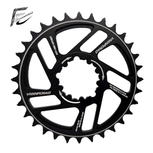 VHXNPCRAO Narrow-Wide Chainring 30T-42T, CNC 7075 Aluminum MTB Chainwheel for SRAM GXP/XX1/X01(1mm/3mm Offset), Hard Anodized, Eagle Tooth Design (1mm, 32T)