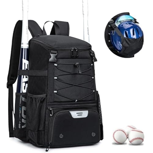 KAVIGOR Baseball Bag for Youth and Adult, Softball Backpack 40L Large Capacity, Bat Backpack with Shoes Compartment and Hidden Helmet Holder