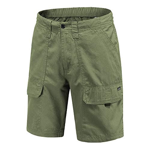 VAYAGER Sports Men's Cargo Shorts Cotton Lightweight Multi Pocket Casual Outdoor Hiking Shorts