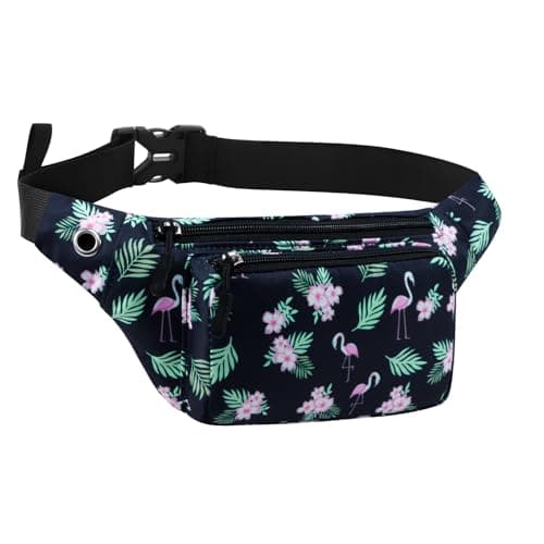 KAMO Fanny Pack, Waist Bag Sling Backpack Water Resistant Durable Polyester Small Outdoor Lightweight Crossbody Daypack for Women Men