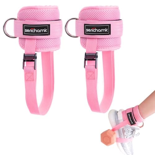 Dumbbell Attachment for Feet,Dumbbell Foot Strap for Cable Machine Feet Weight Lifting 2pc
