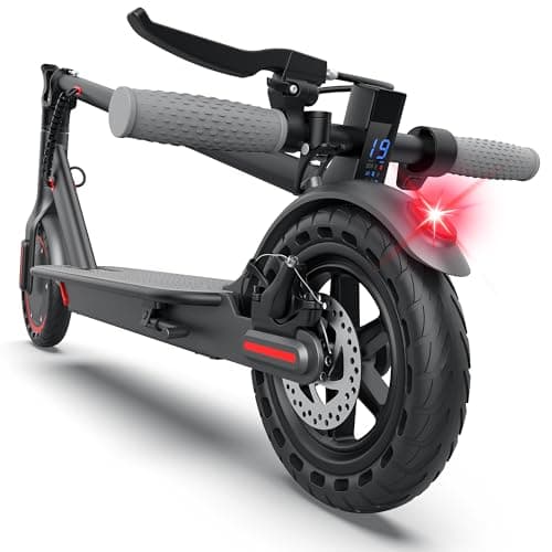 Electric Scooter for Adults, Anti-Flat 8.5" Solid Tire, 21 Mile Range and 19 Mph Speed, Power by 350W Motor, Cruise Control Foldable Commuting Scooter for Adults