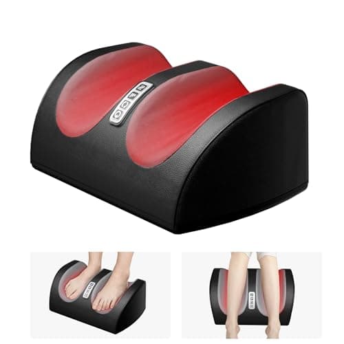 LINGTENG Shiatsu Foot Massager with Heat, FSA Eligible HSA Foot Massager for Foot Massage and Calf Massage, Foot and Calf Massager with Roller, Gifts for Mom & Dad, Fathers & Mothers Day Gifts