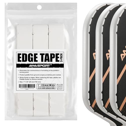 PICKLETECH Pickleball Paddle Protection Tape - Paddle Head Edge Guard - Racket Edge Protection Tape -Fit Perfectly Curved Edge -No Wrinkling