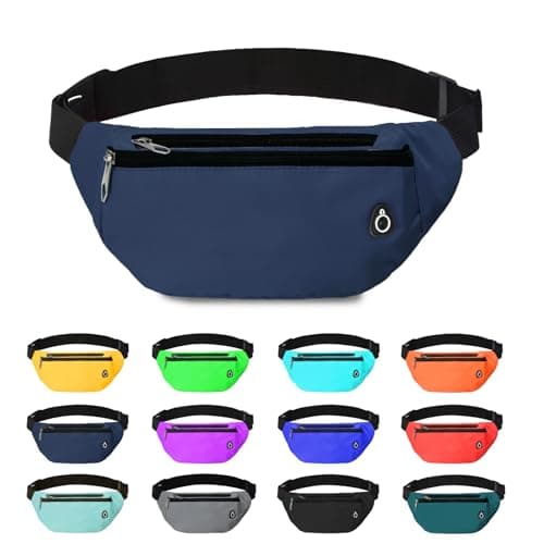 Fanny Pack for Women Men,Crossbody Fanny Pack Water Resistant Sports Waist Bag Pack, Belt Bag for Travel Hiking Running